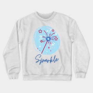 Patriotic Stars and Sparke Design Crewneck Sweatshirt